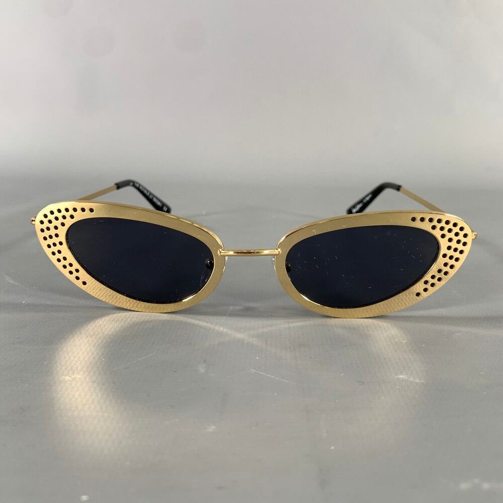 ADAM SELMAN Gold Sunglasses